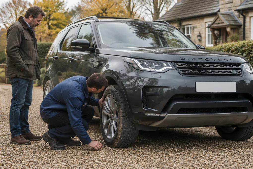 Land Rover bei der Übergabe an Autoankauf Meyer