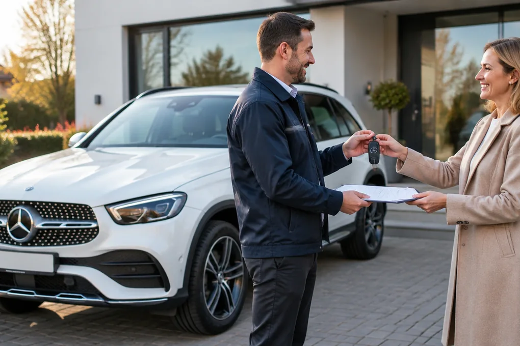 Mercedes-Benz bei der Übergabe an Autoankauf Meyer