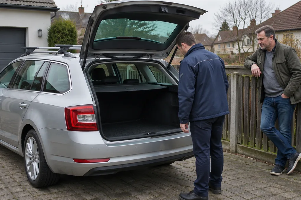 Škoda bei der Übergabe an Autoankauf Meyer